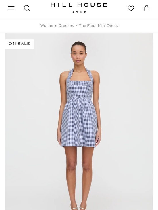 Hill House Dresses & Skirts - Hill House Fleur mini dress in White Gingham Dress